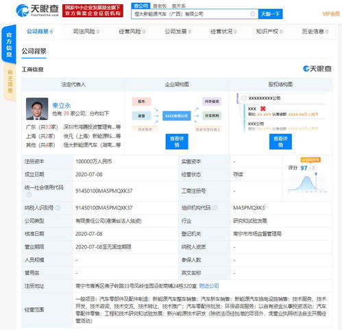 恒大新能源汽車成立兩家新公司，注冊(cè)資本總計(jì)15億元，深耕信息技術(shù)咨詢服務(wù)